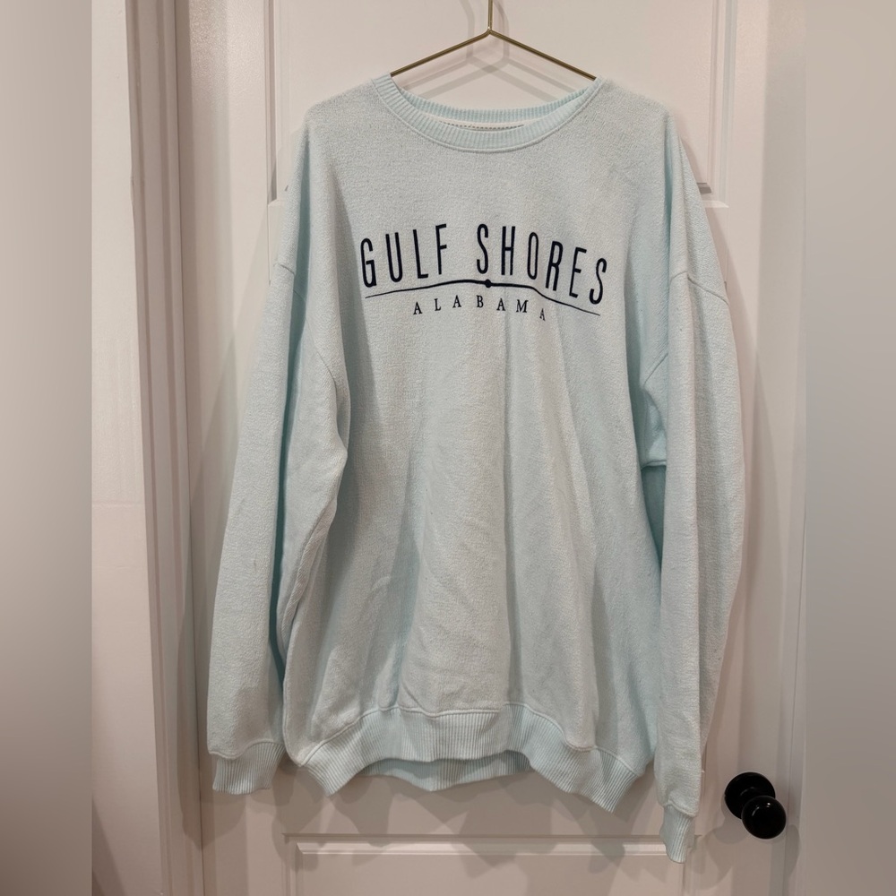 Light Blue Gulf Shores Alabama Sweatshirt